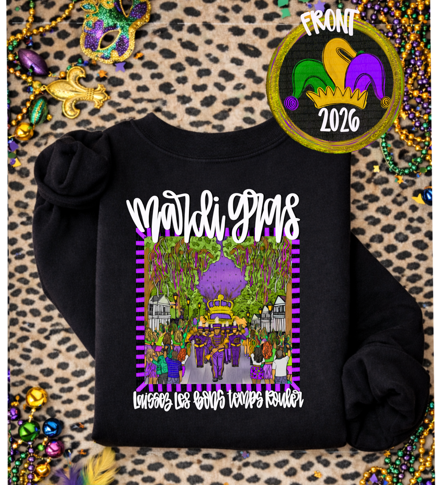 Mardi Gras band (white lettering) 3 files