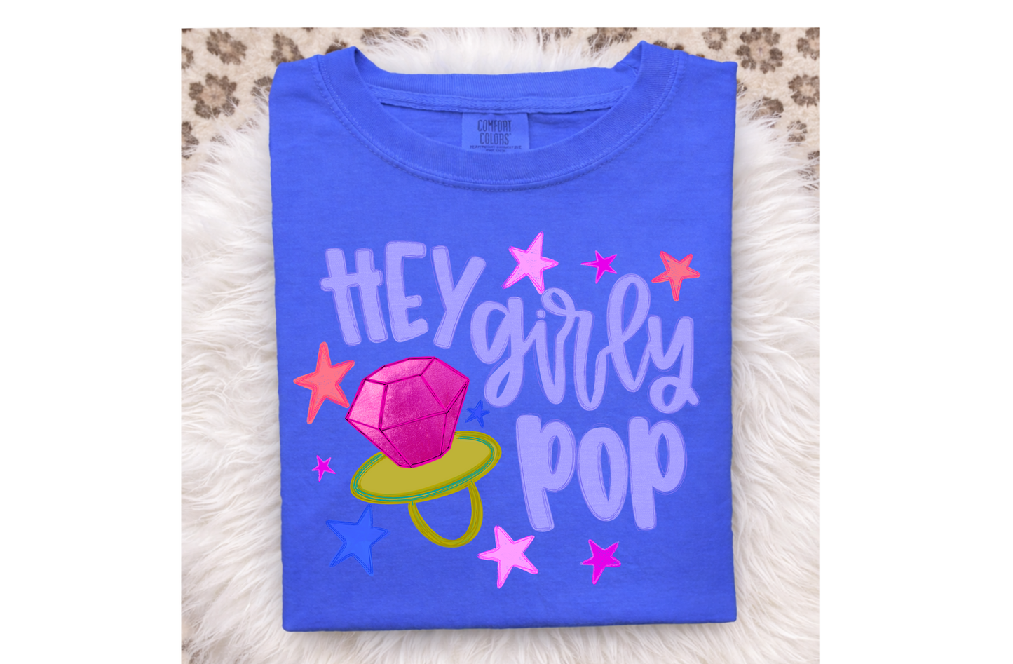 Hey girly pop ring pop design