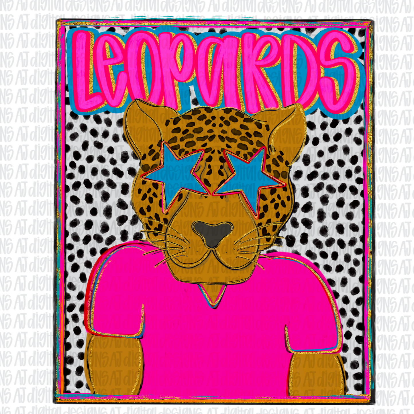 Leopards Preppy Portrait