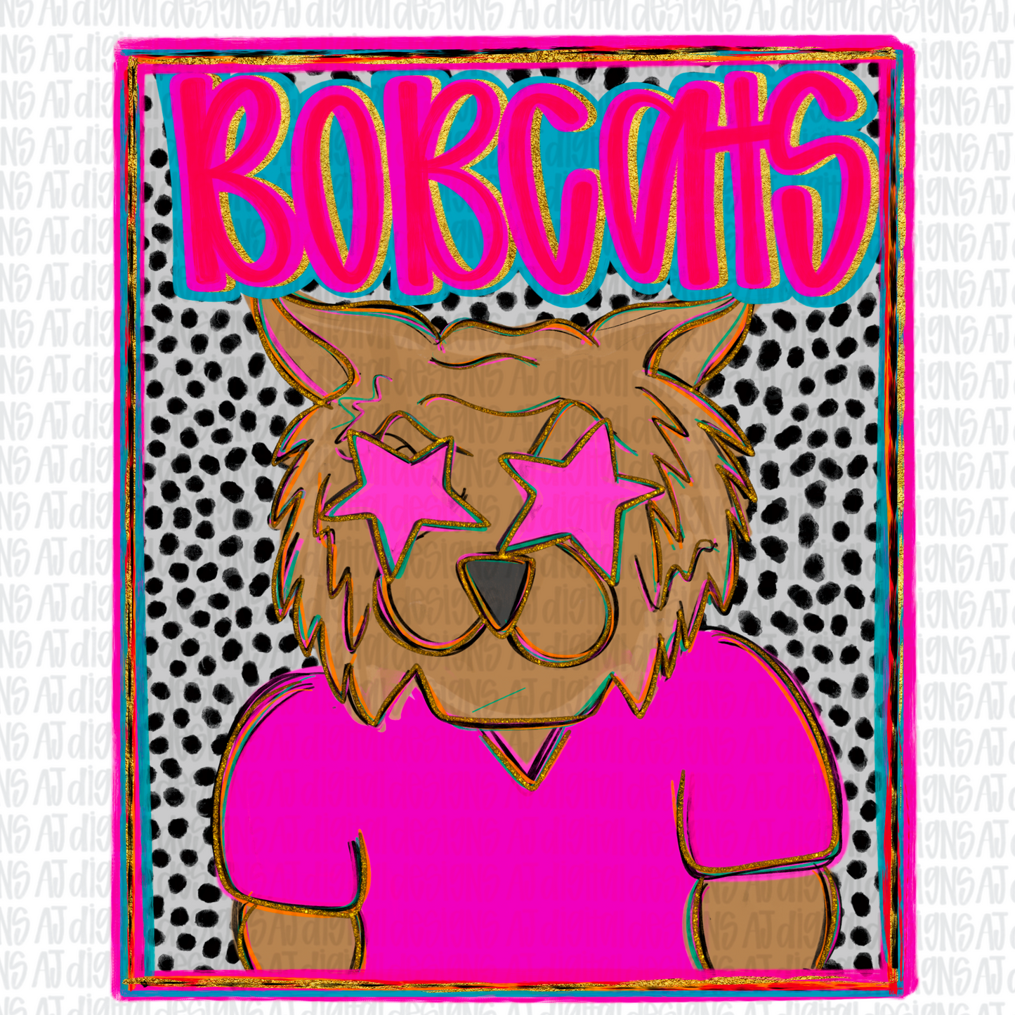 Bobcats Preppy Portrait