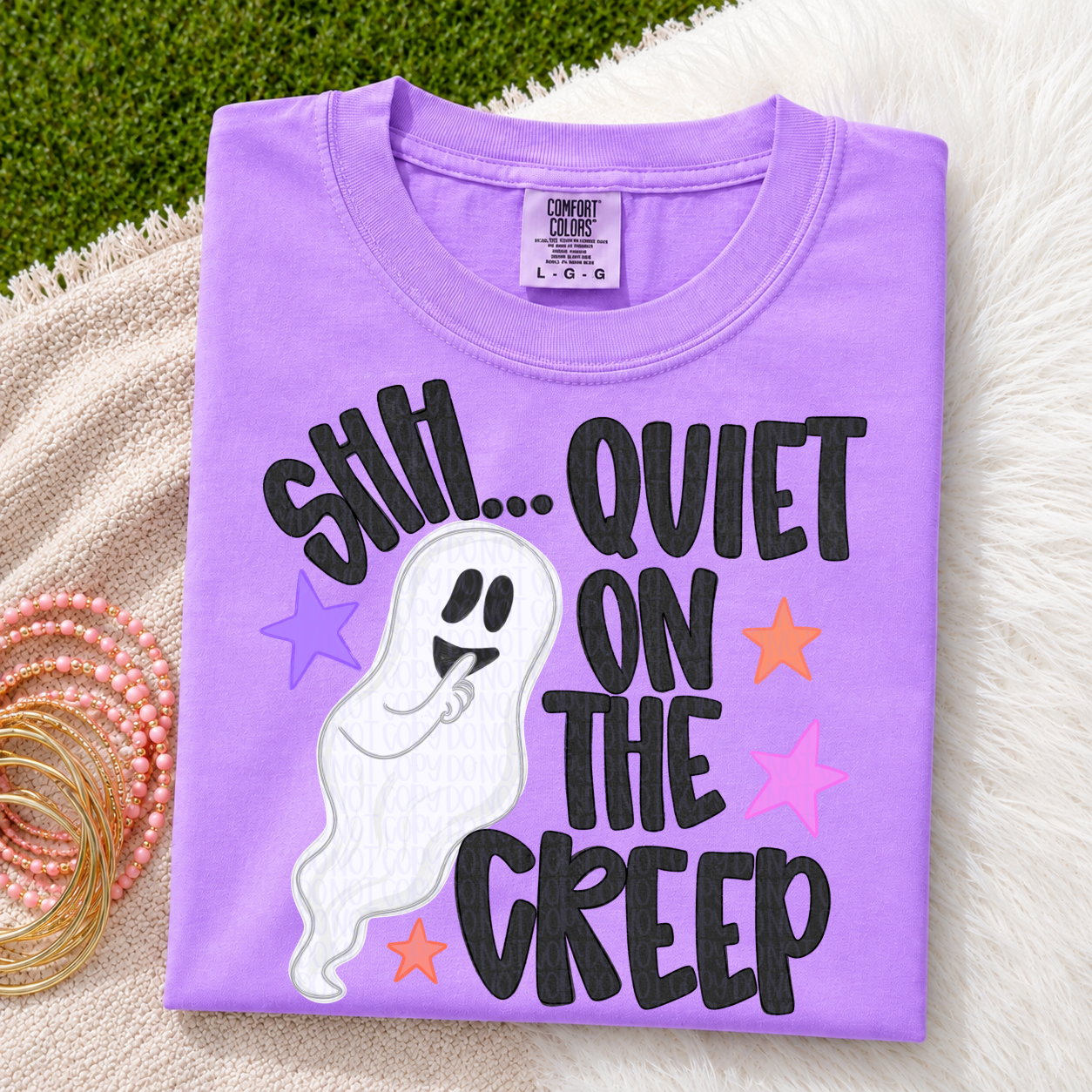 Shhhh quiet on the creep black letter png