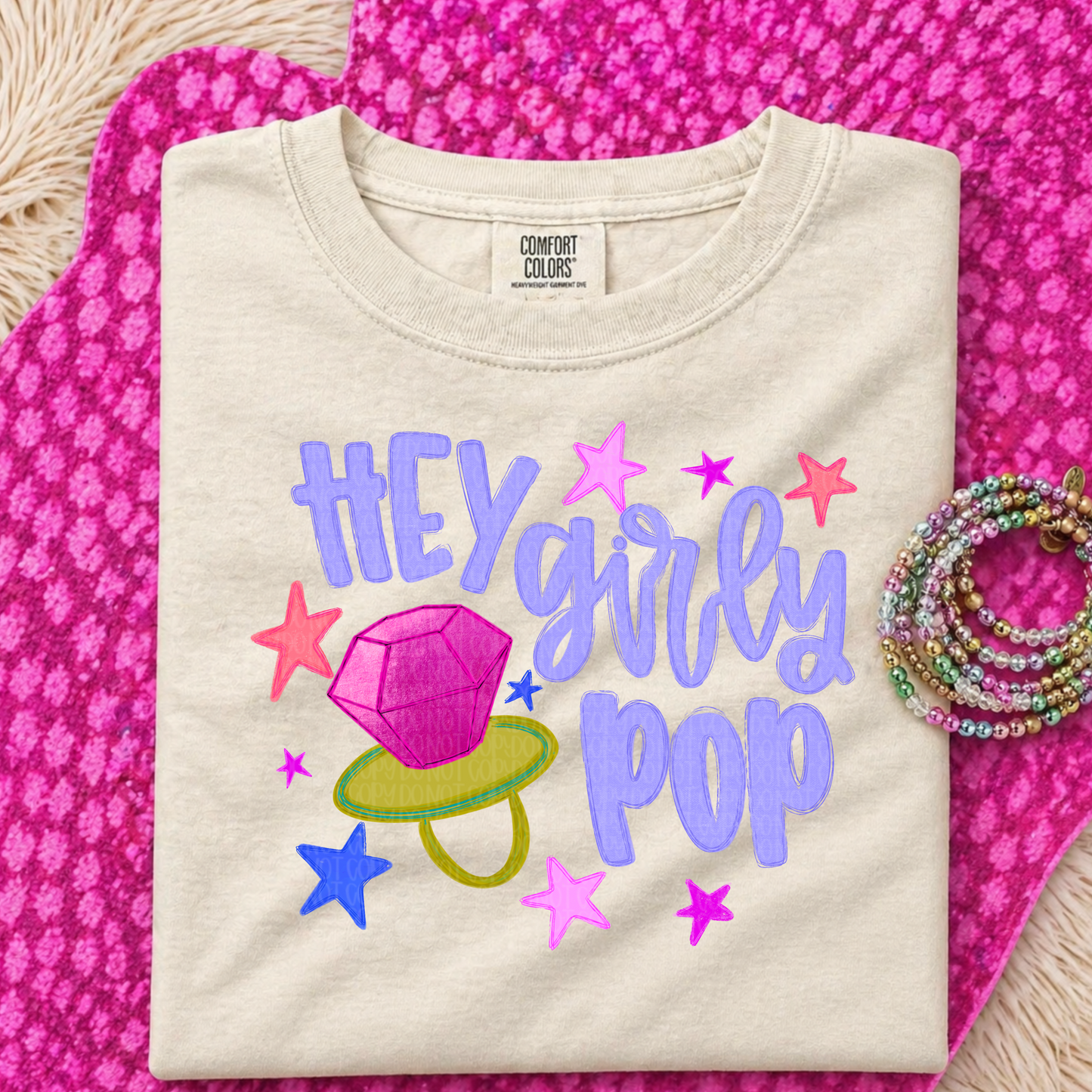 Hey girly pop ring pop design
