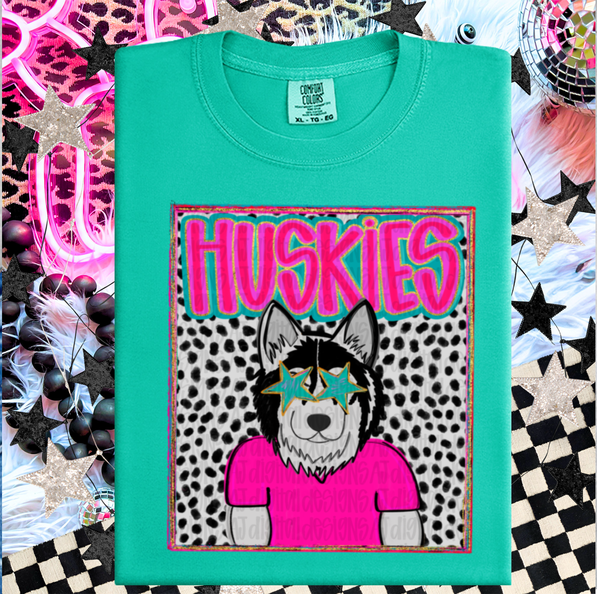 Huskies Preppy Portrait