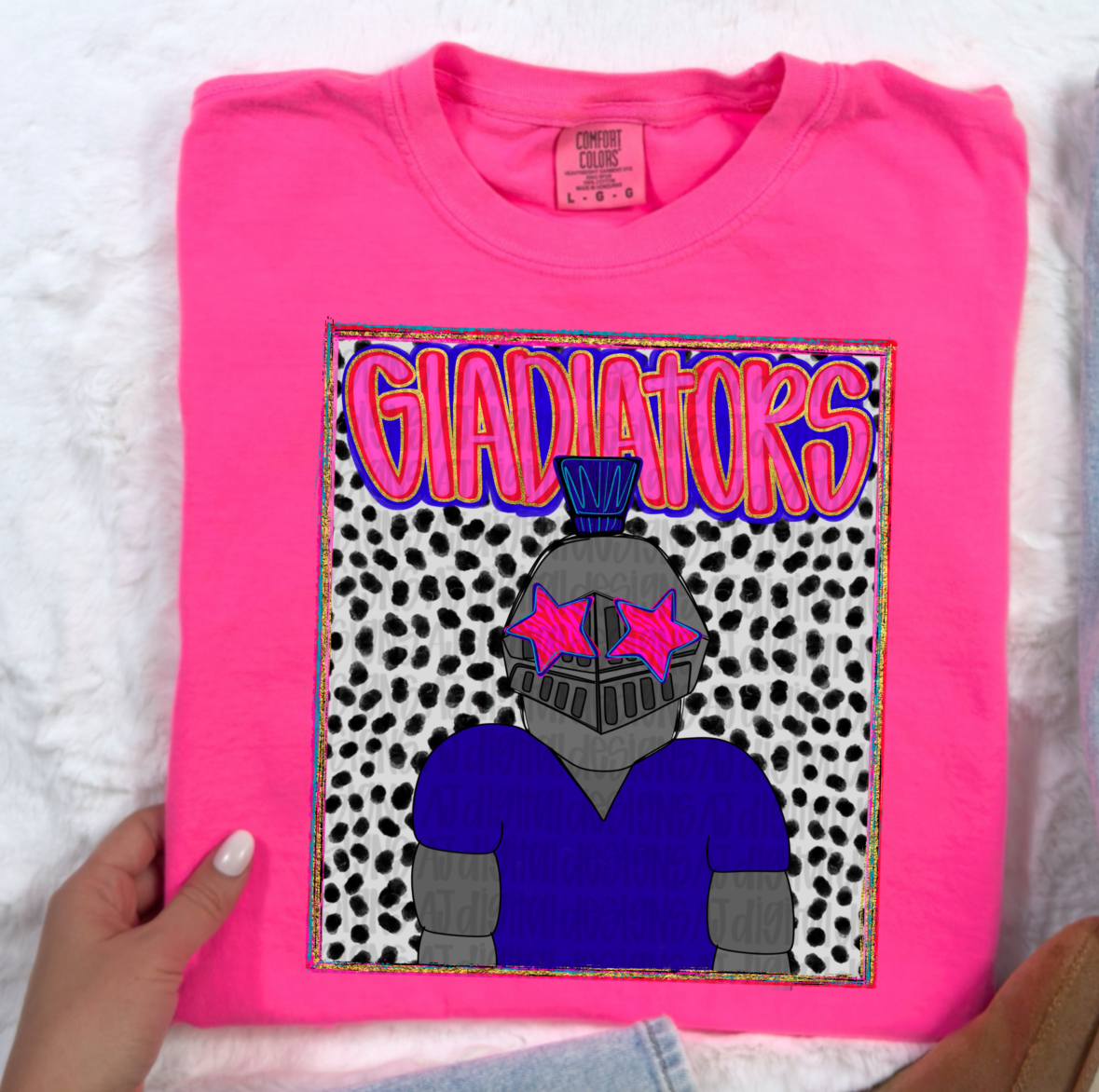 Gladiators Blue Preppy Portrait