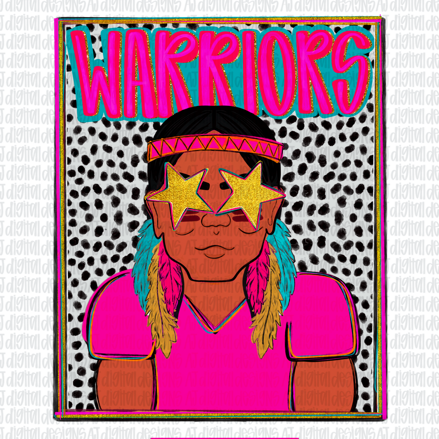 Warriors Preppy Portrait