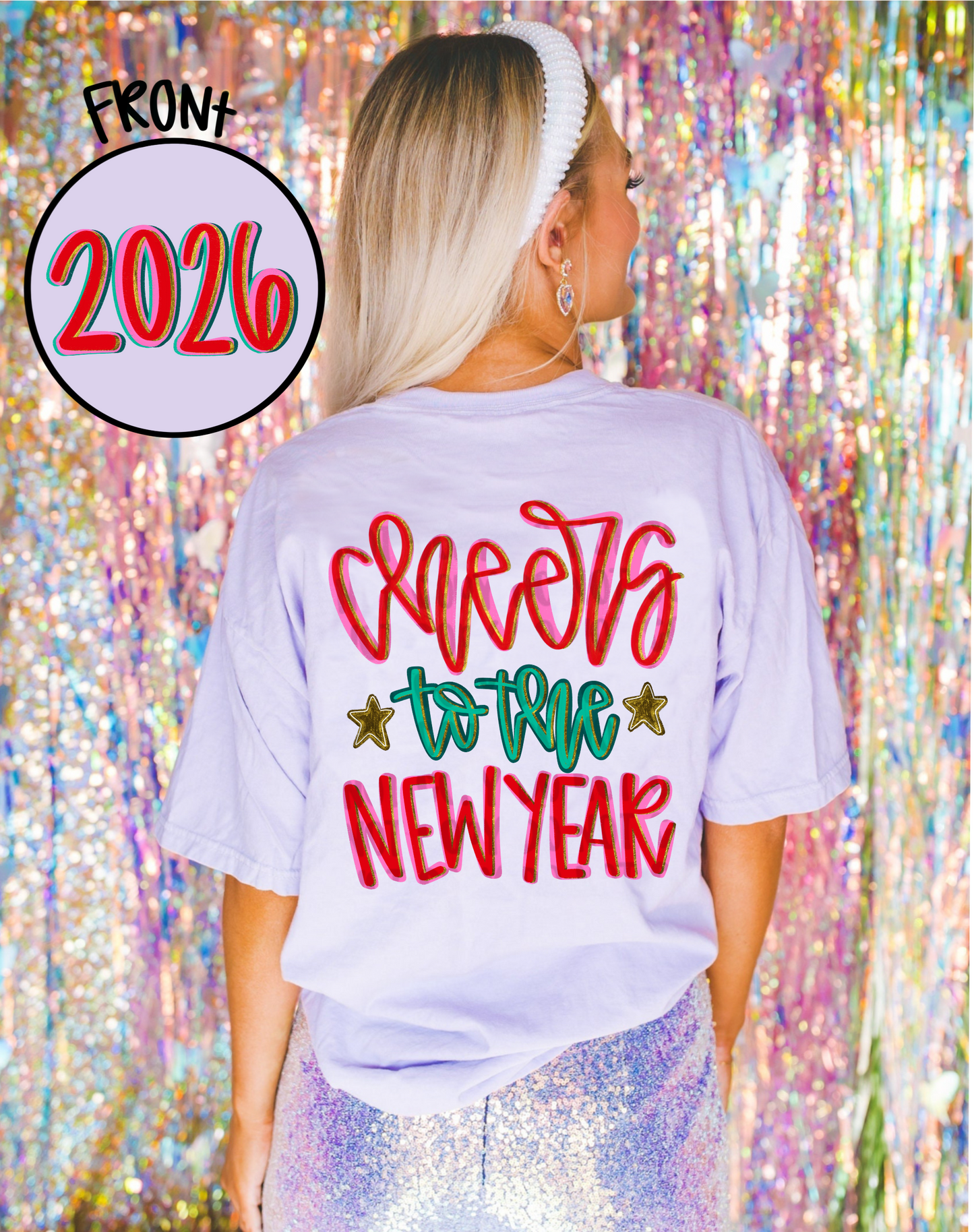 Cheers to the new year front and back