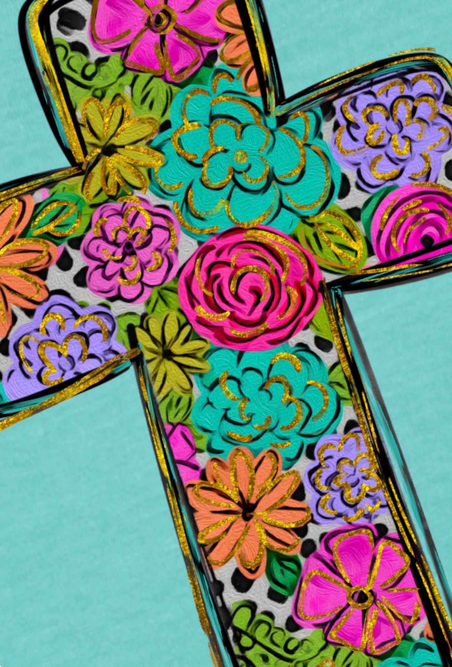 Floral cross png download