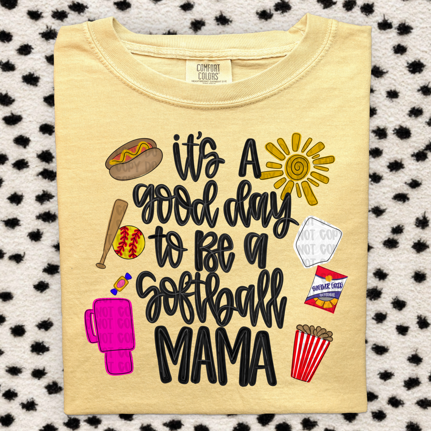 Good day to be a softball mom png download