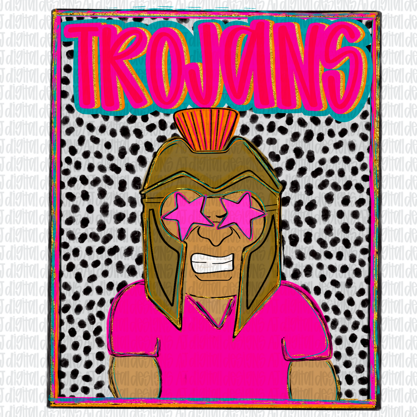 Trojans Preppy Portrait