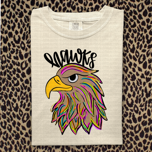 Hawks painted mascot 3 files