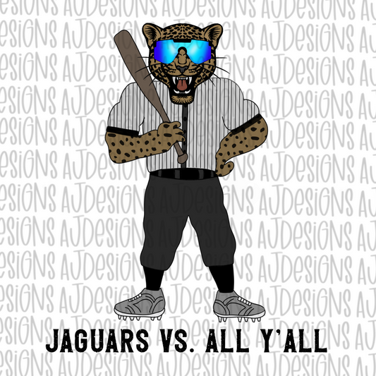 Jaguars vs All Y’all Baseball Digital Download PNG