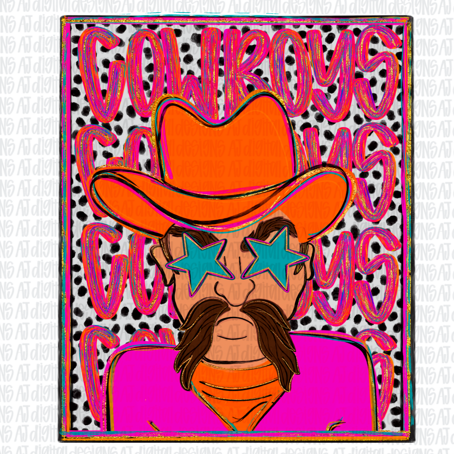 Cowboys Preppy Portrait