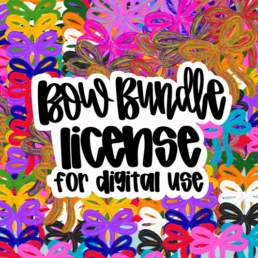 License for digital use to sell Bow bundle