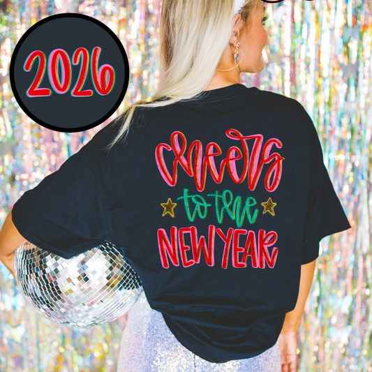 Cheers to the new year front and back