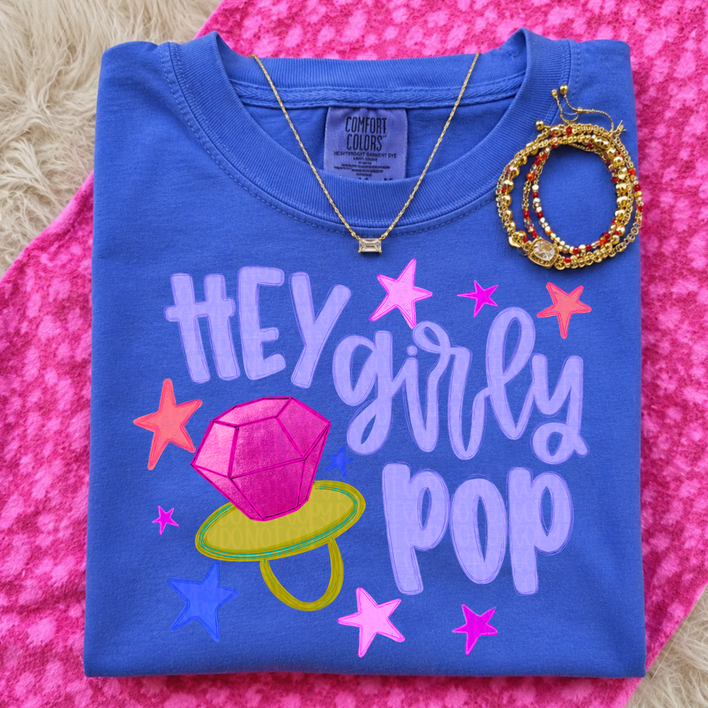 Hey girly pop ring pop design