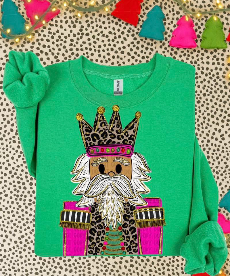 Leopard nutcracker portrait style