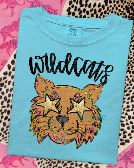 Wildcats painted mascot 3 files