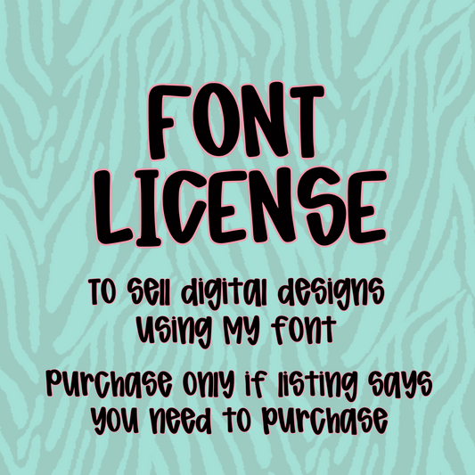 Font license