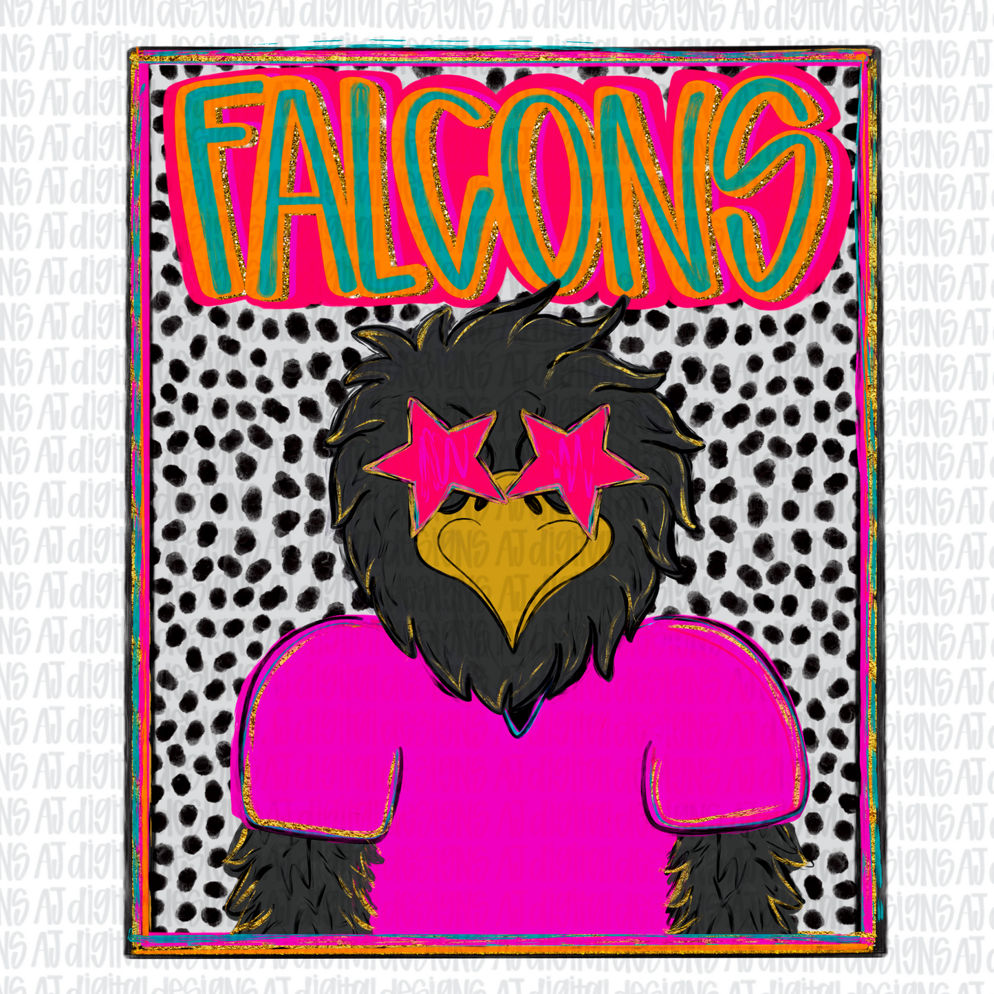 Falcons Preppy Portrait