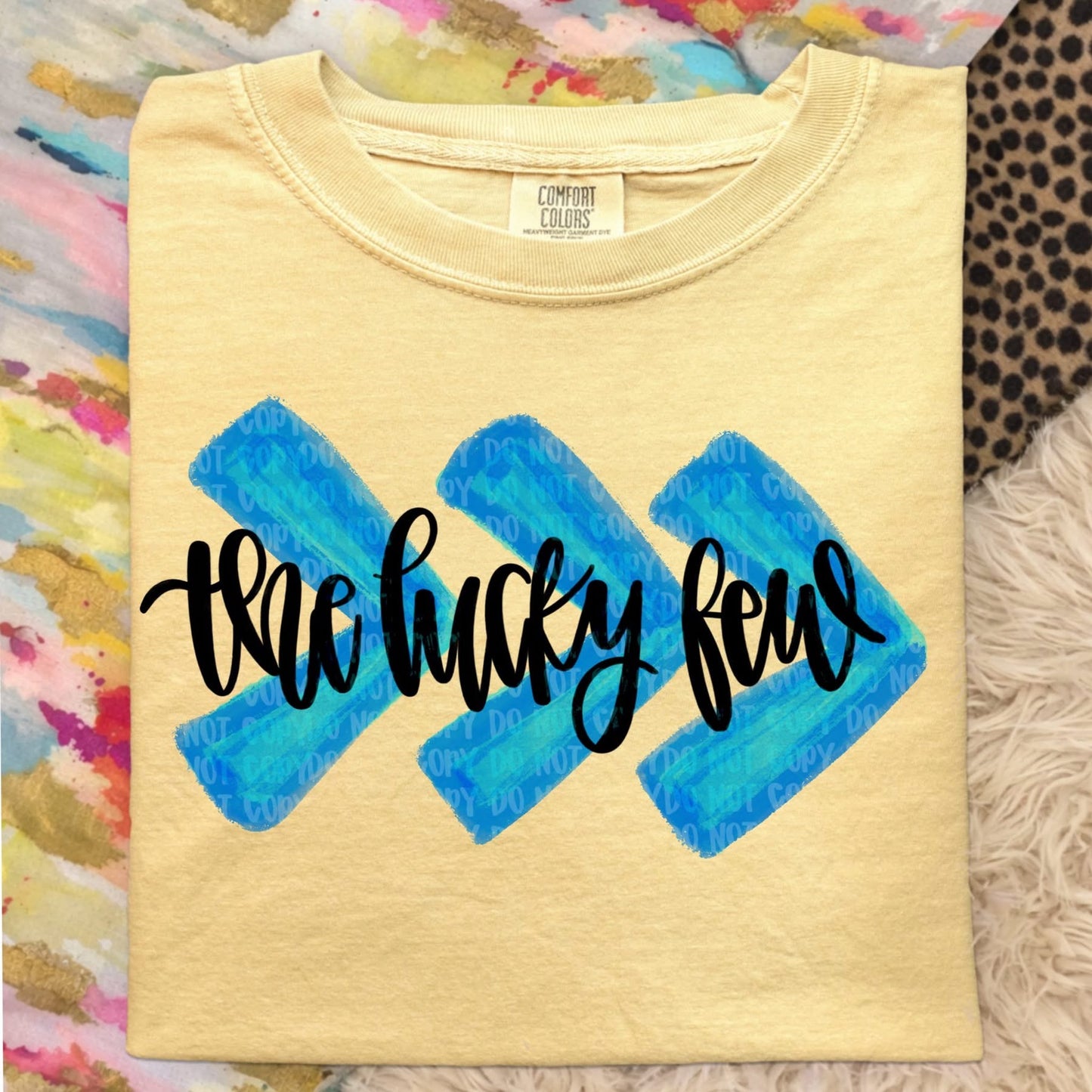 The lucky few blue arrows png design