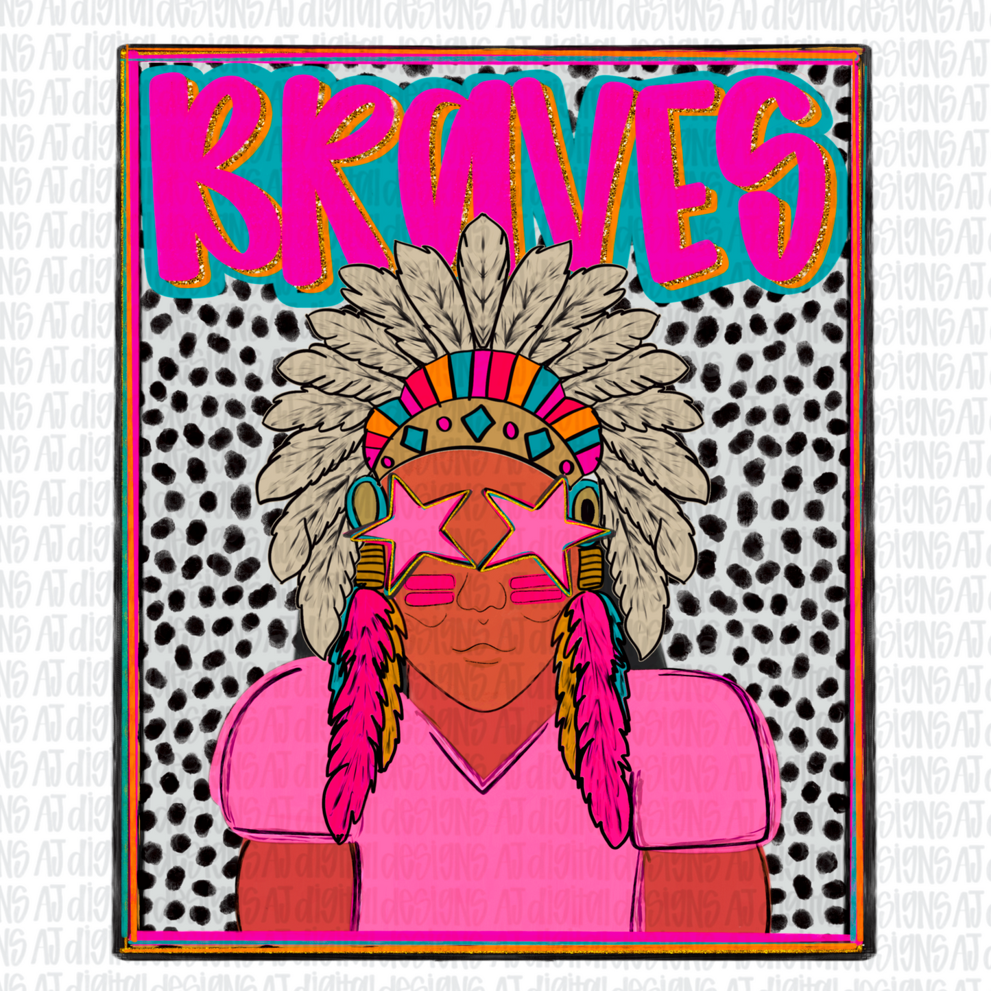 Braves Preppy Portrait