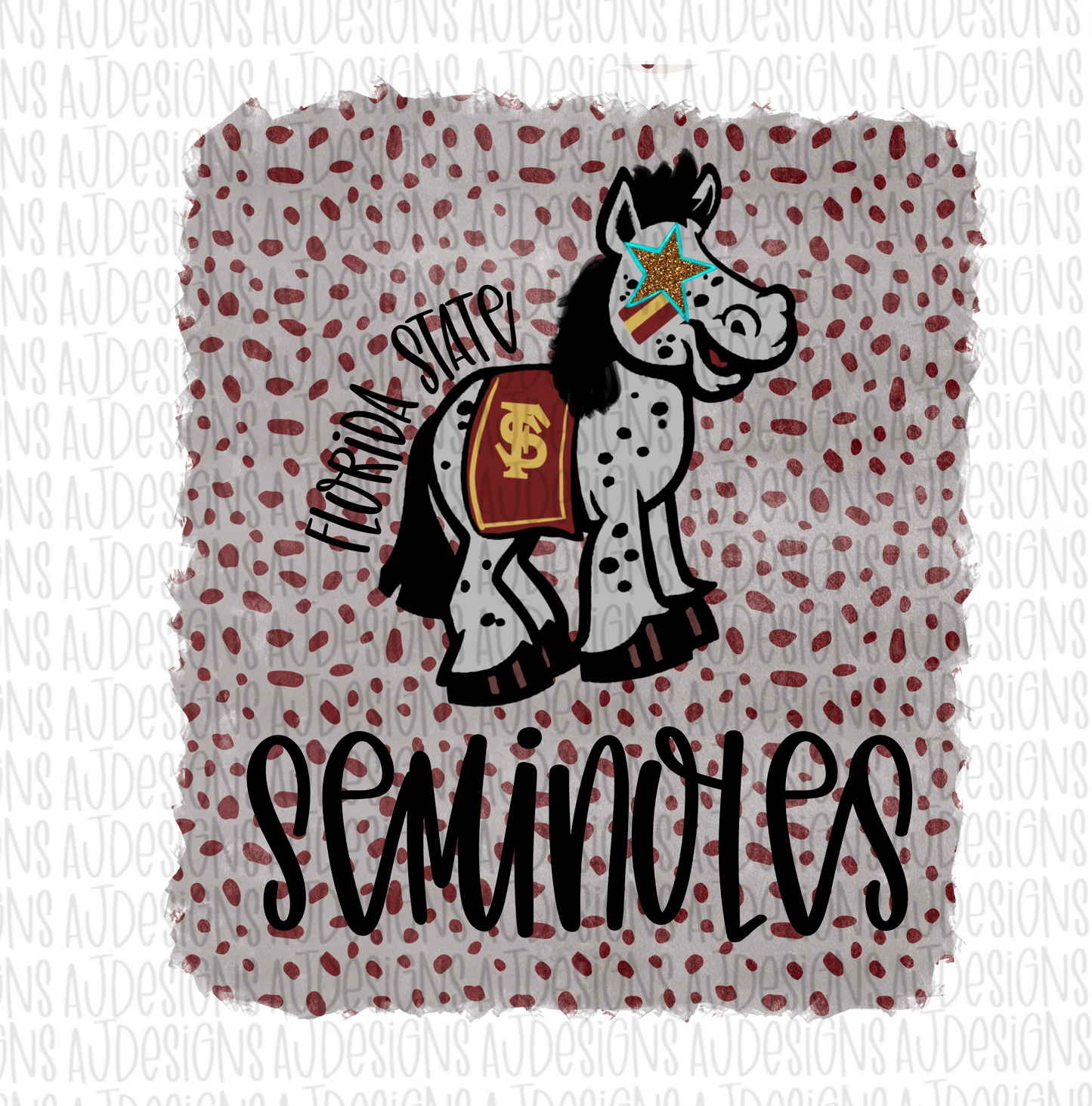 Seminoles Dotted Digital Download PNG