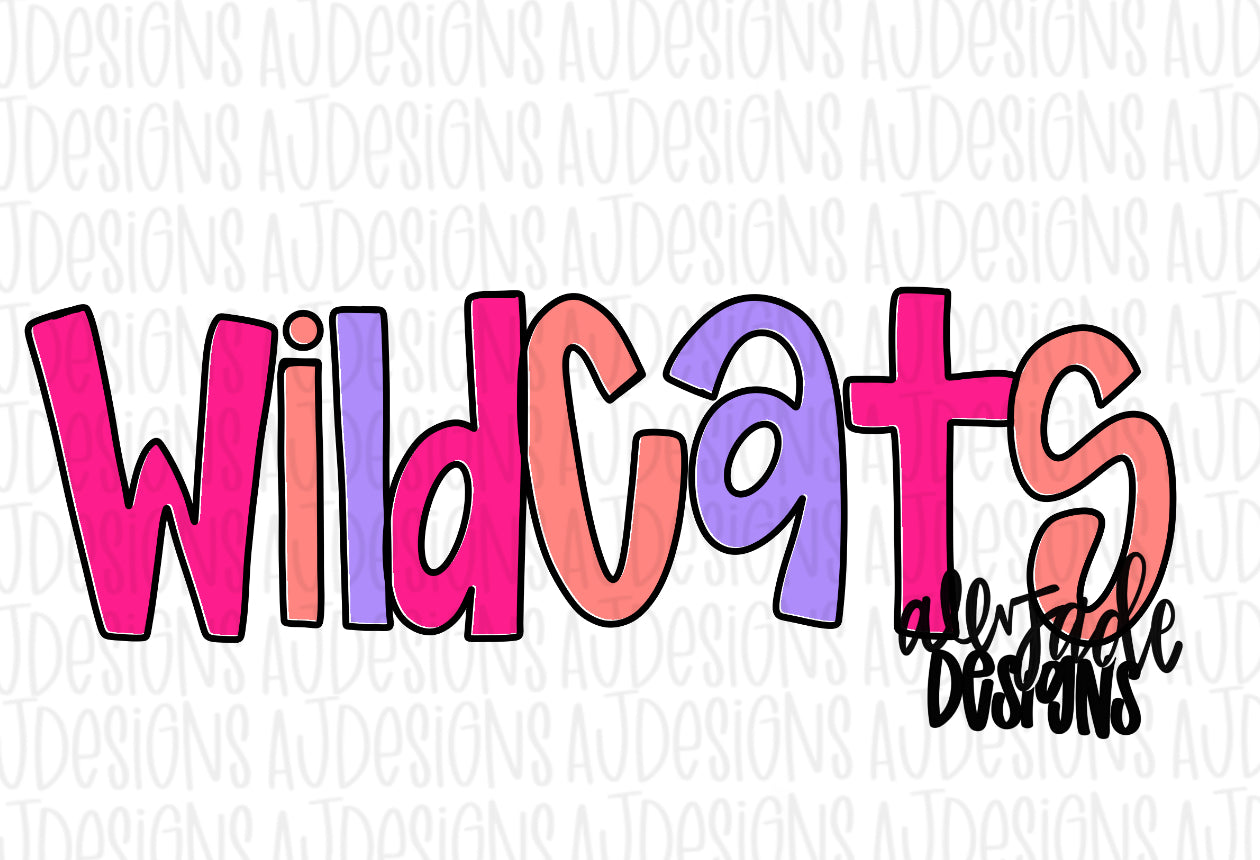 Wildcats Bright Digital Download PNG