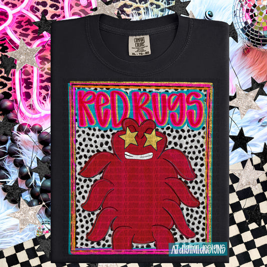 Red Bugs Preppy Portrait