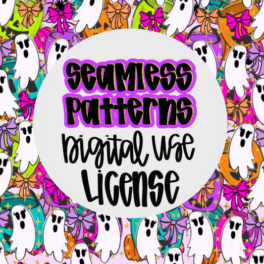 License to sell digital designs using seamless patterns