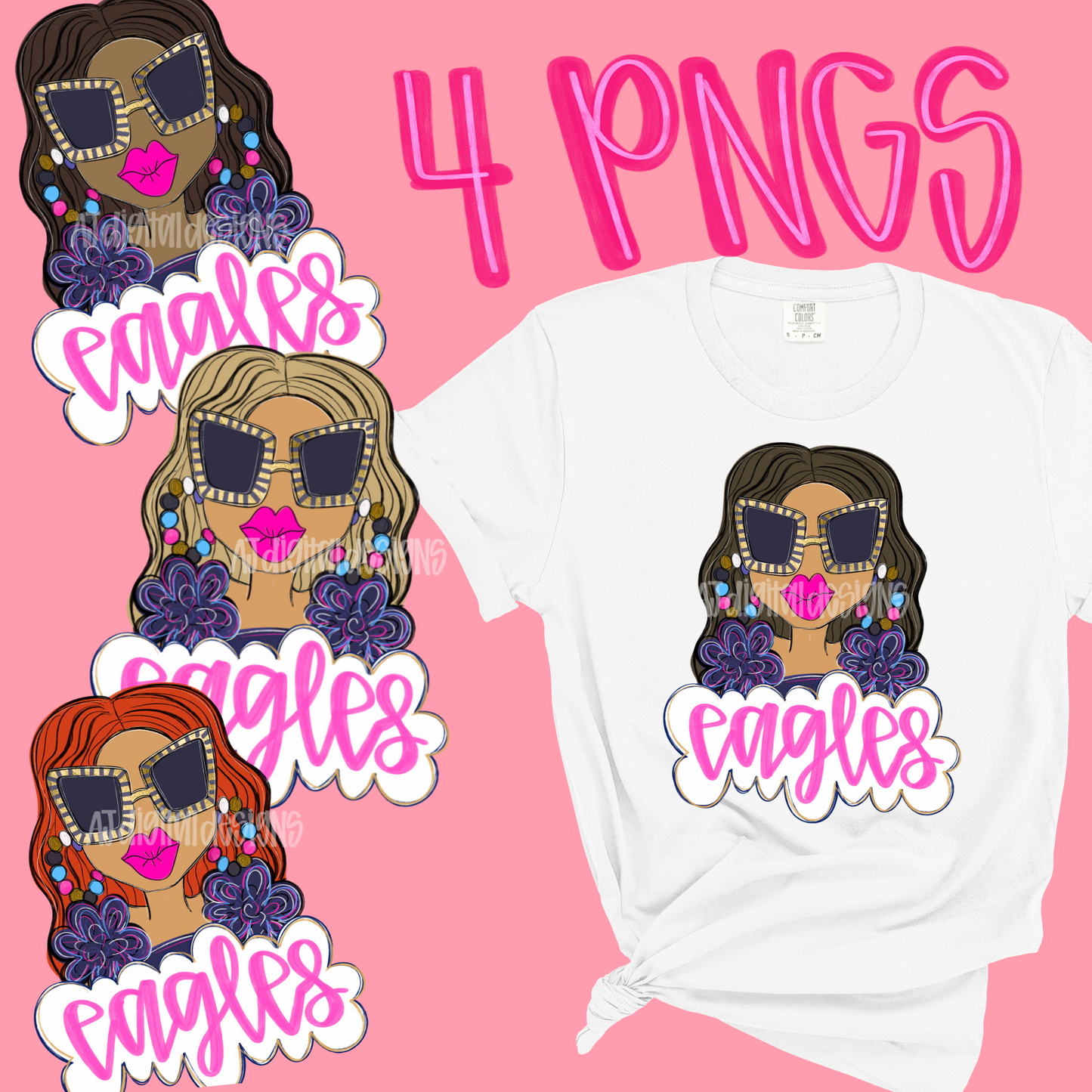 GEORGIA SOUTHERM  GIRLS 4 PNG FILES