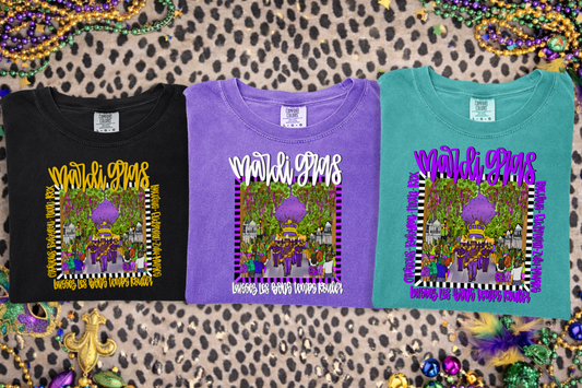 Mardi gras band trio All 3 colors + pockets (9 files total)