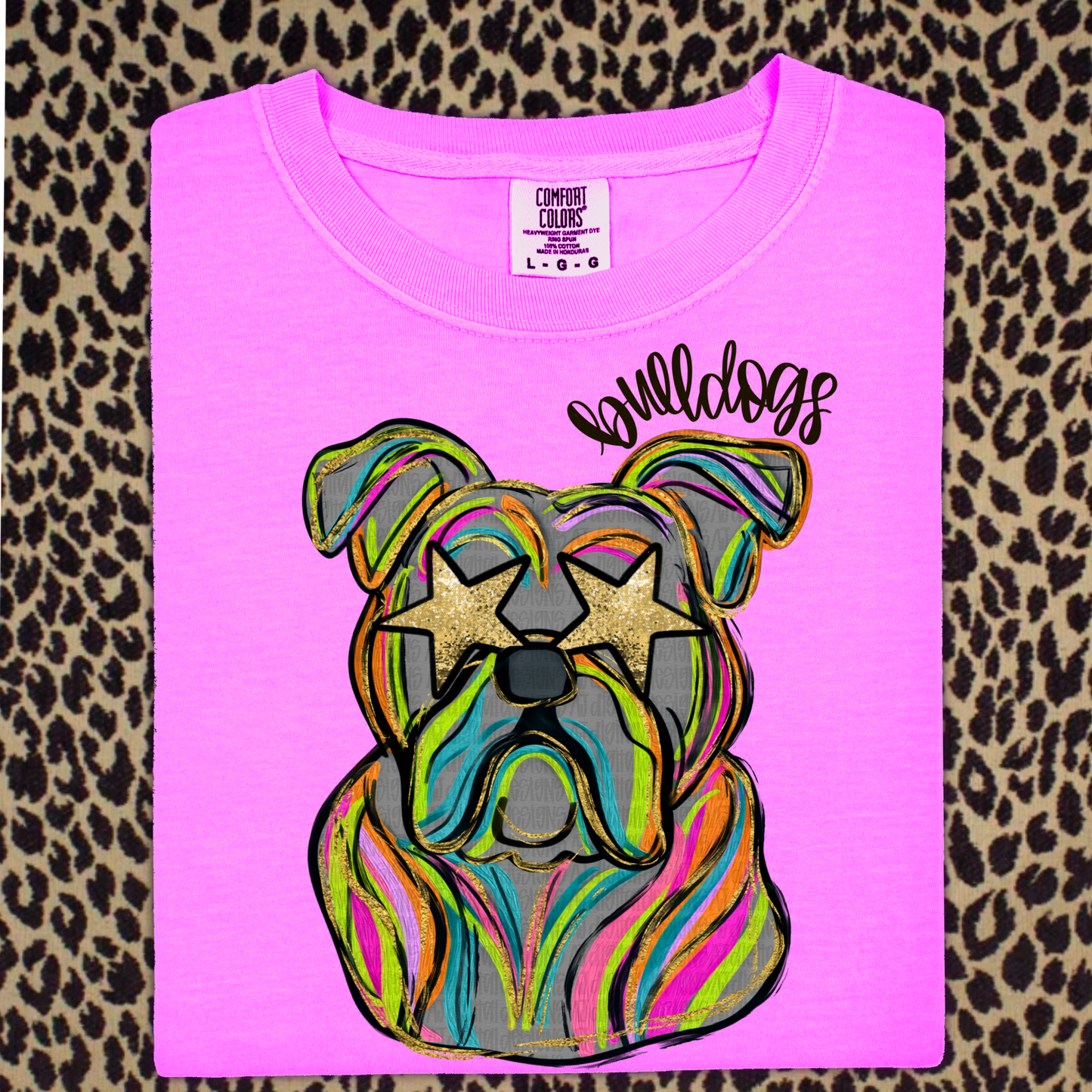 Bulldogs painted mascot