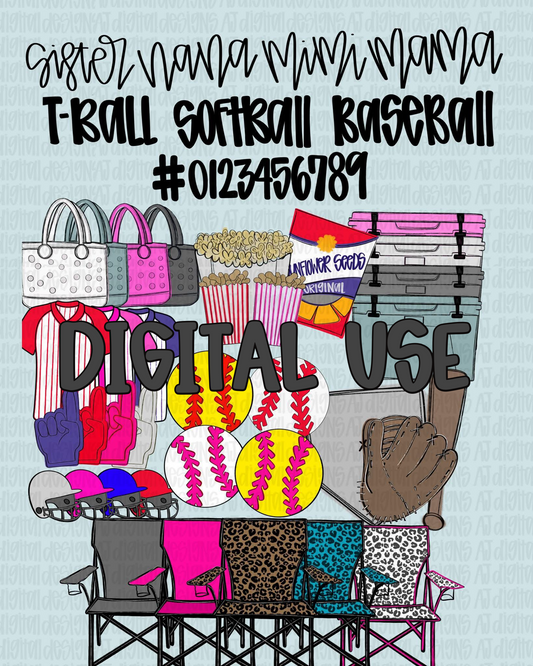 DIGITAL USE CLIPART DRIVE Baseball and softball clipart drive digital USE