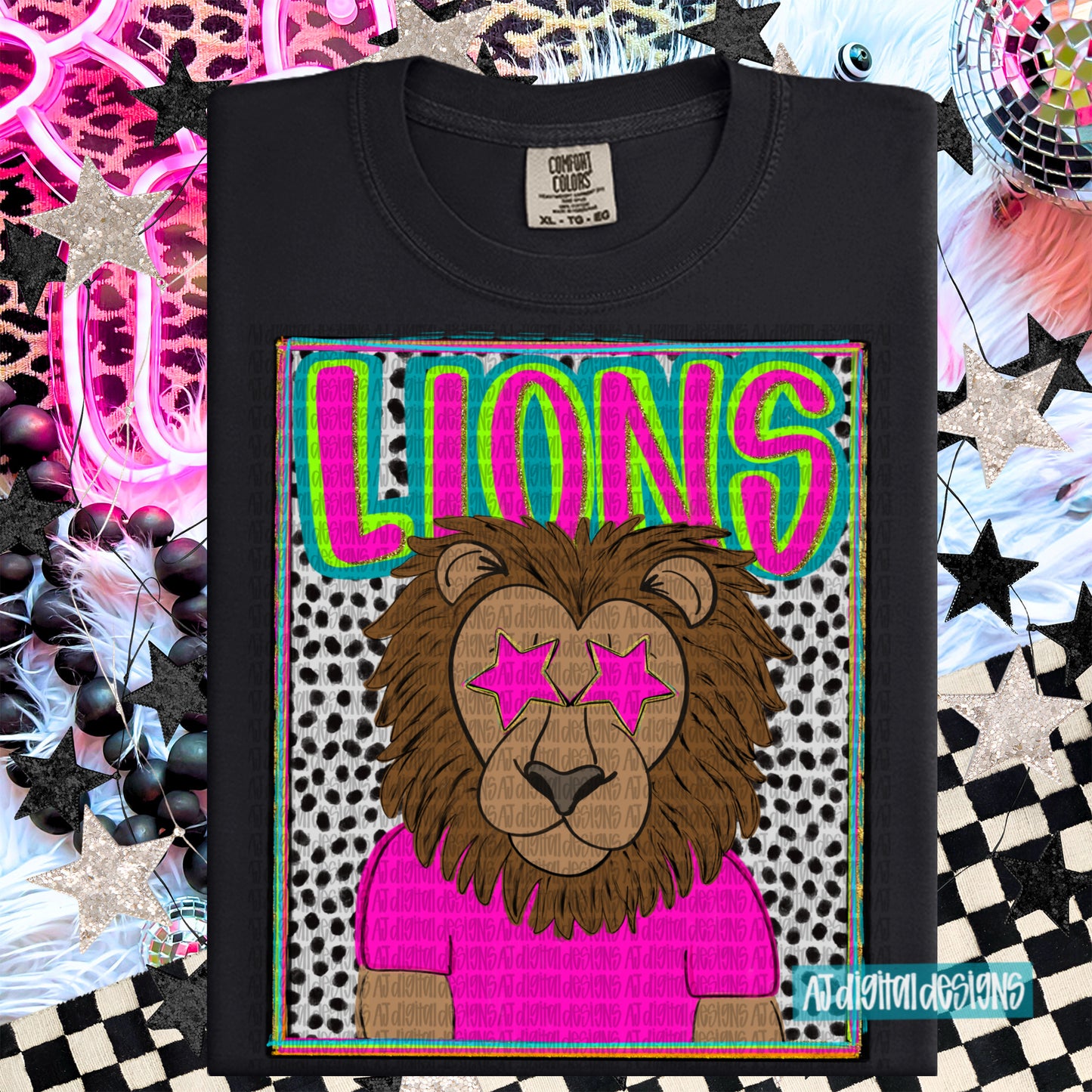 Lions Green Preppy Portrait