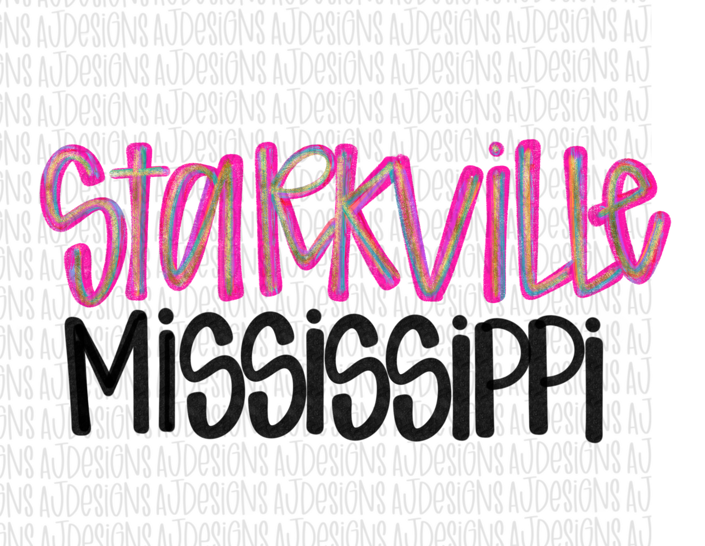 Starkville Mississippi Pink Streak Digital Download PNG