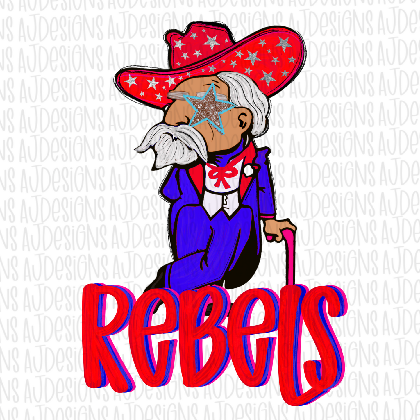 Rebels Red Stars Digital Download PNG