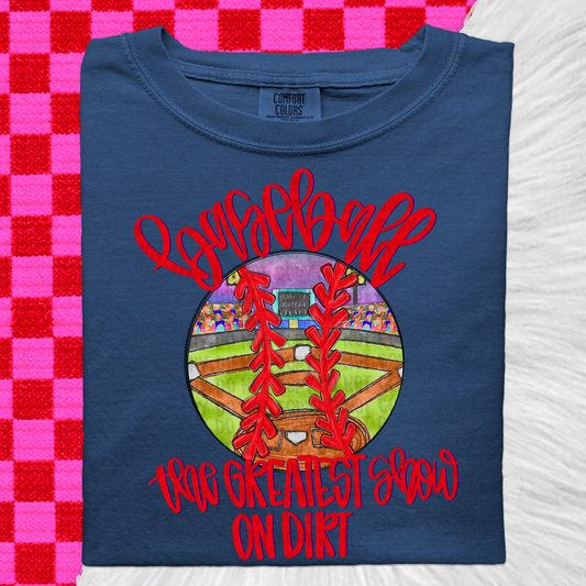 Baseball greatest show on dirt (red)