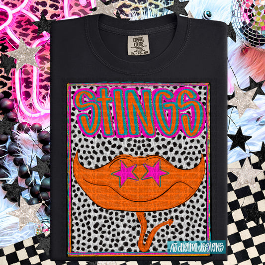 Stings Orange Preppy Portrait