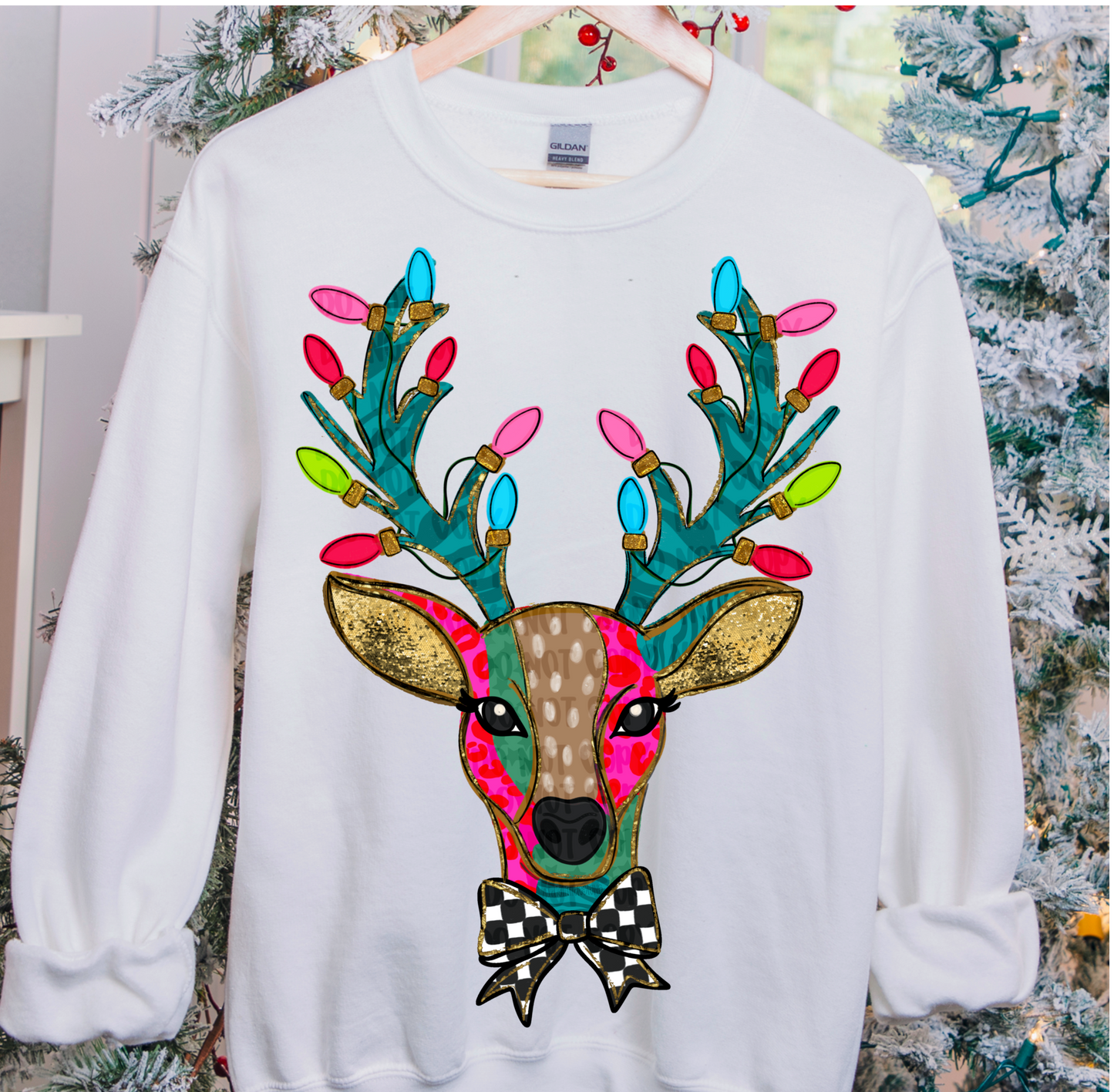 Patternblock deer Digital Download PNG