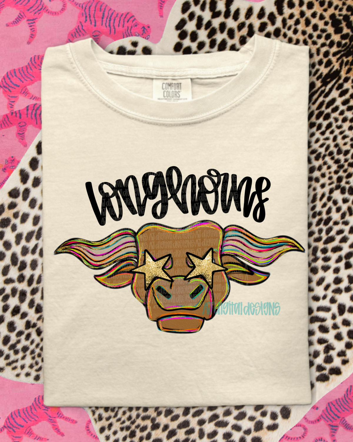 (Longhorns painted mascot 3 files