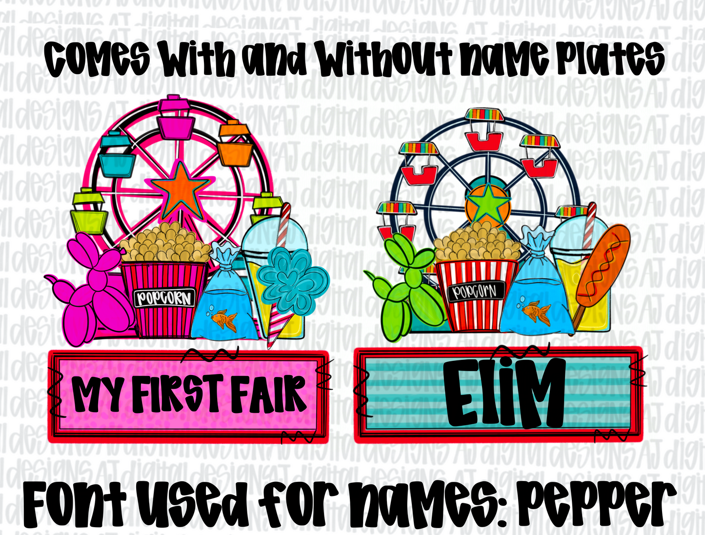 Kids Fair design png digital download only