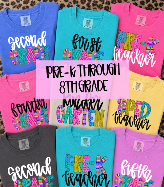 Back to school Grade bundle digital file