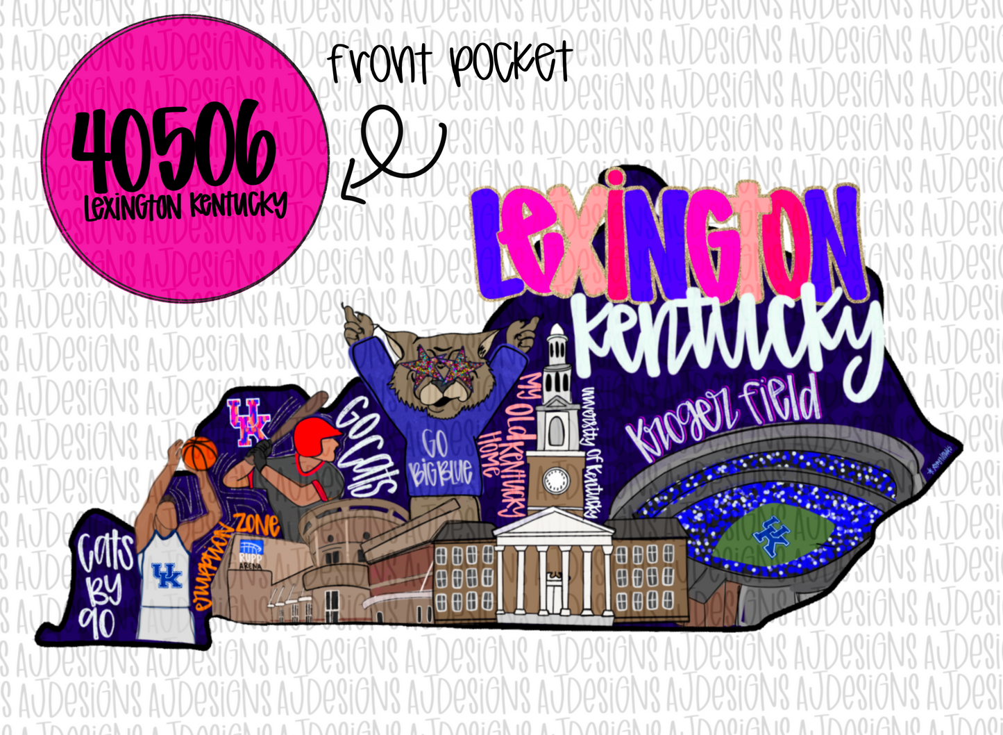 Kentucky Preppy State Digital Download PNG