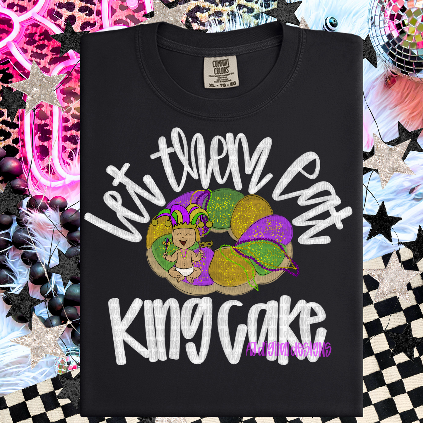 let them eat king cake (white)