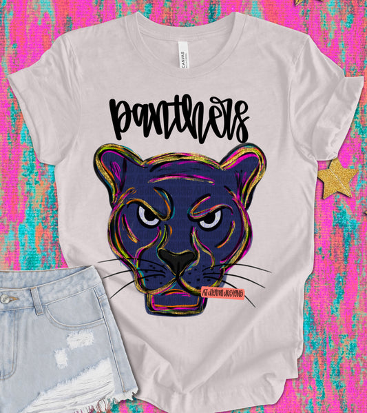 Panthers painted mascot 3 files