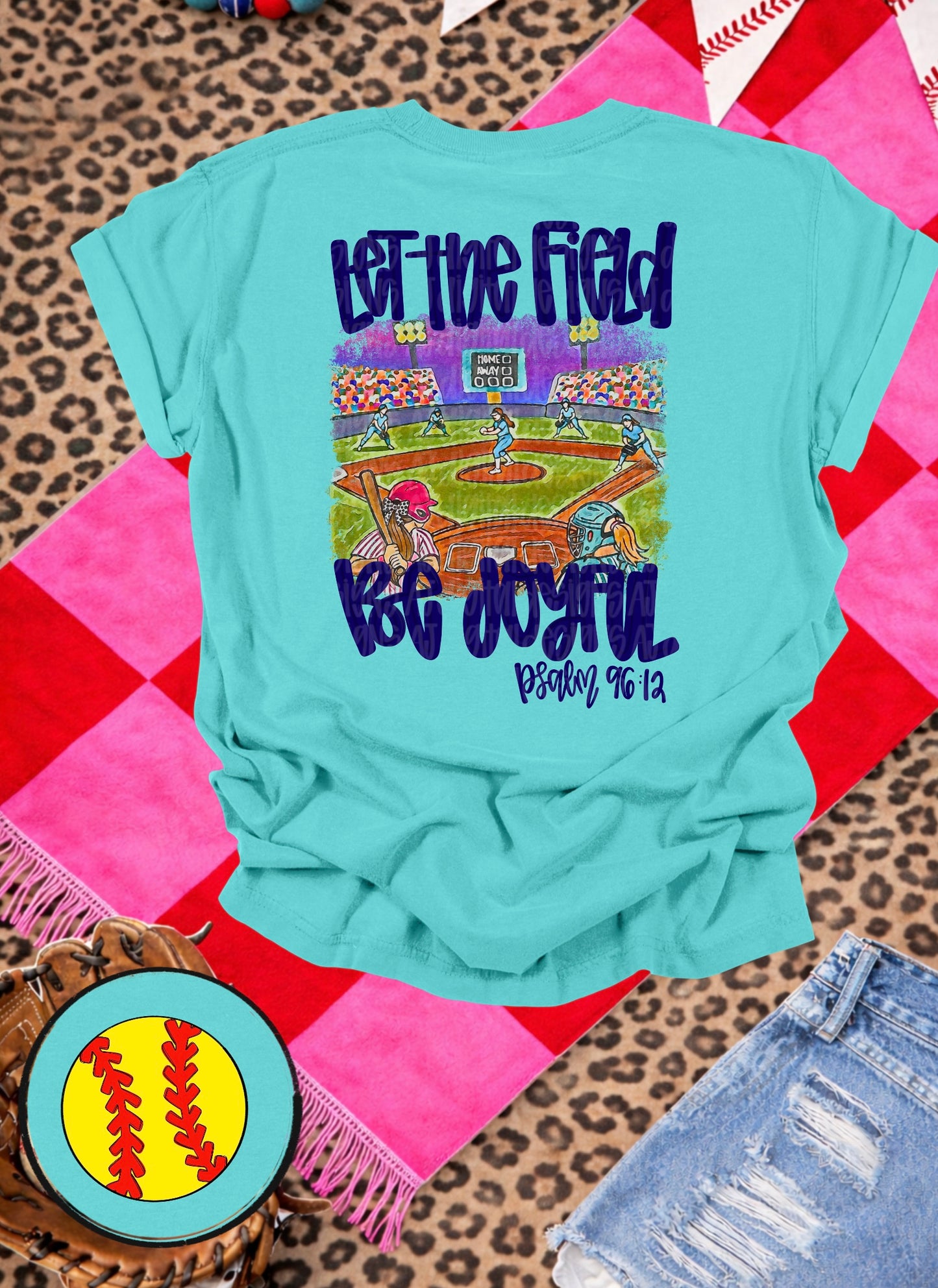 Let the field be joyful navy png design SOFTBALL (Copy)