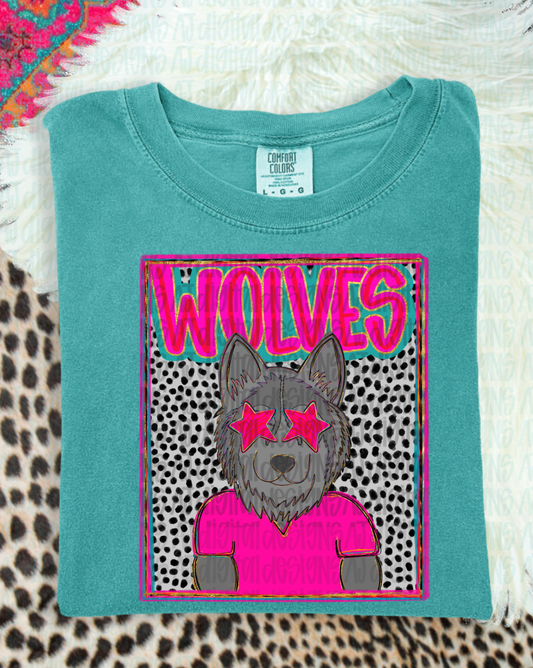 Wolves mascot portrait png