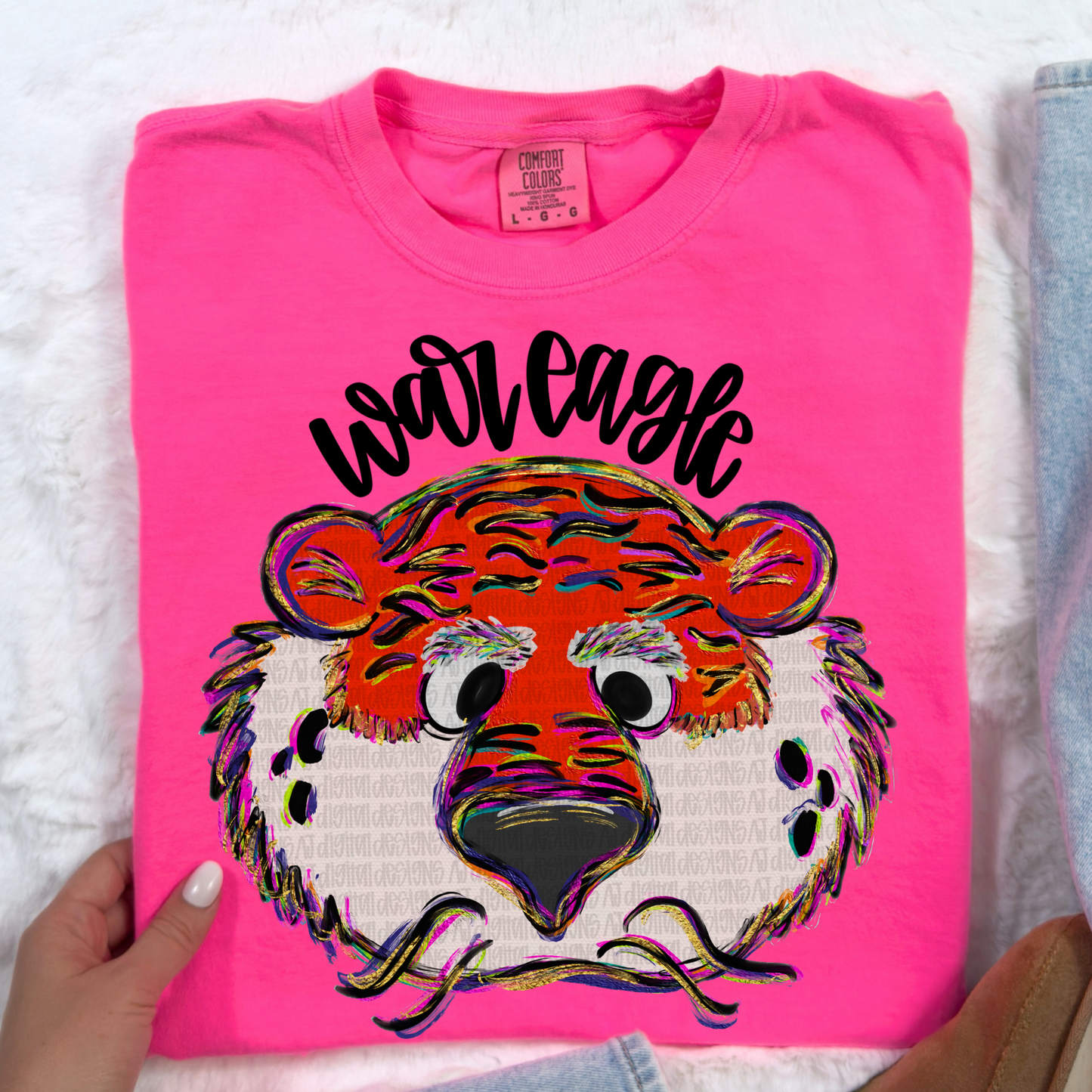Tigers Razorbacks painted mascot 3 files