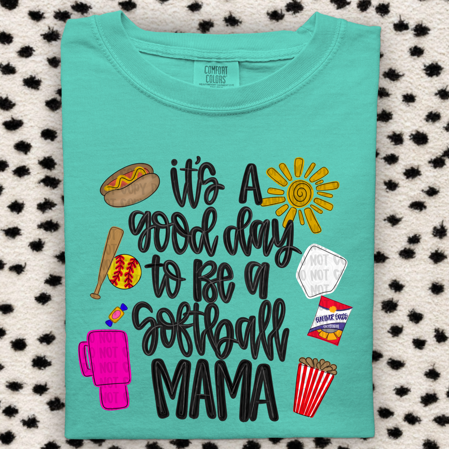 Good day to be a softball mom png download
