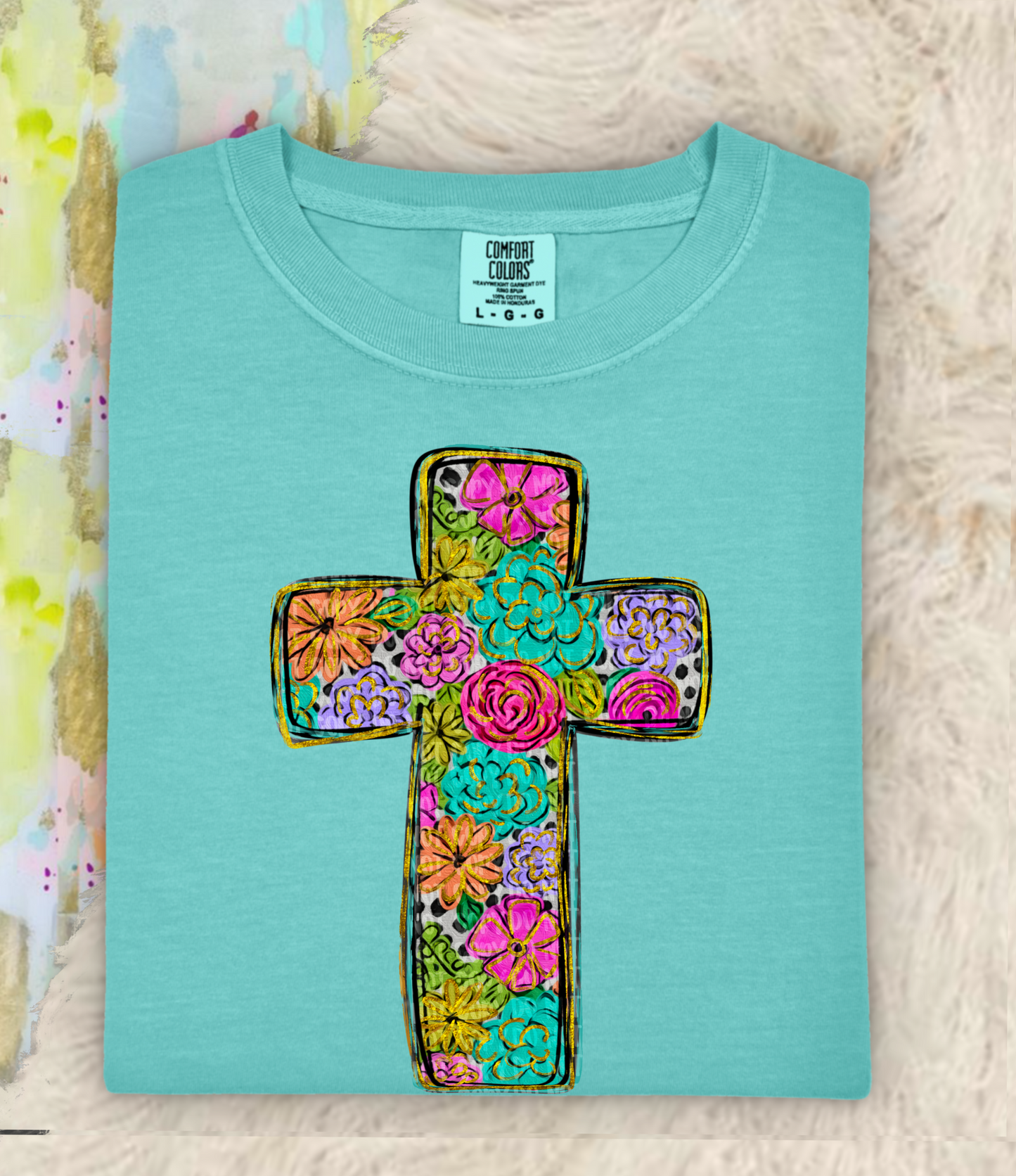 Floral cross png download
